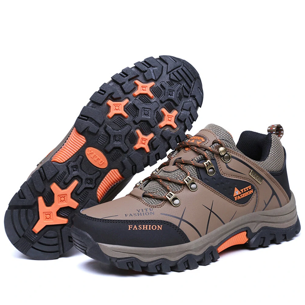 (image for) Mountaineering Men's Shoes Low Top Snow Boots Outdoor Adventure Camping Leisure Hiking Shoes